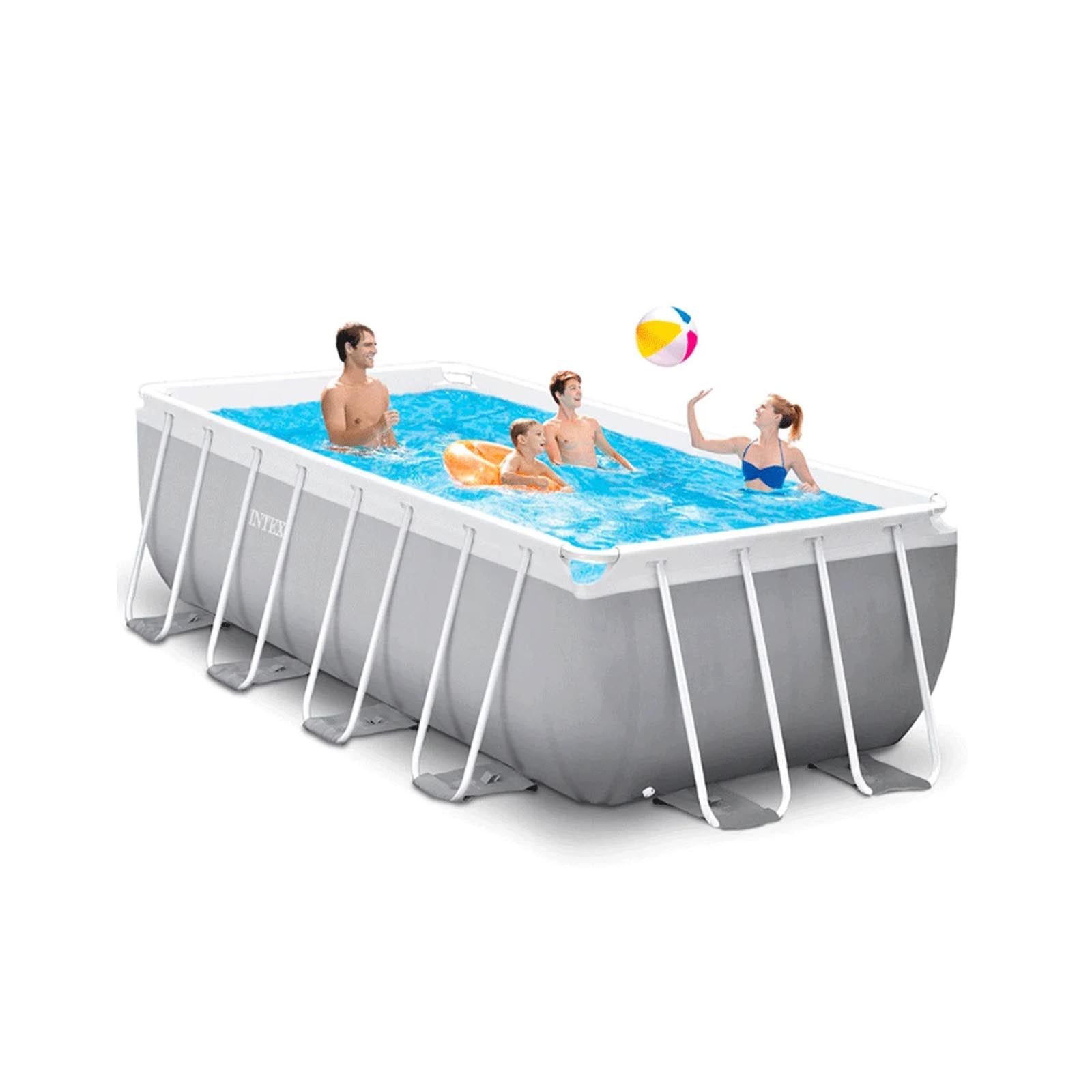 PRISM FRAME RECTANGULAR POOL SET 4M X 2M X 1.22M INTEX